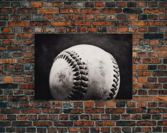 Framed Baseball Print, Black and White Baseball Picture, Sports Wall Decor, Boys Room Wall Decor, Baseball Player Gift, Baseball Nursery Art