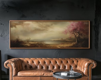 Moody Art Landscape Print, Dark Landscape Painting, Muted Art, Moody Home Decor, Moody Painting, Moody Landscape Wall Art Print