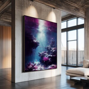 Under The Sea, Coral Reef Art, Framed Canvas Print Bild 7