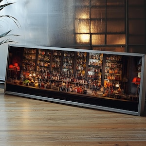 Bar Cart Decor, Framed Wall Art, Vintage Liquor Cabinet Photography Print, Bar Decor, Home Bar Decor, Western Art, Modern Bar Decor image 14