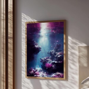 Under The Sea, Coral Reef Art, Framed Canvas Print Bild 6