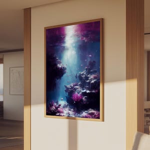 Under The Sea, Coral Reef Art, Framed Canvas Print Bild 13