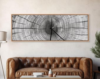 Tree Ring Print, Tree Ring Art, Framed Canvas Print Wall Art, Trree Rings,  Tree Stump Print, Tree Rings Wall Art, Tree Of Life