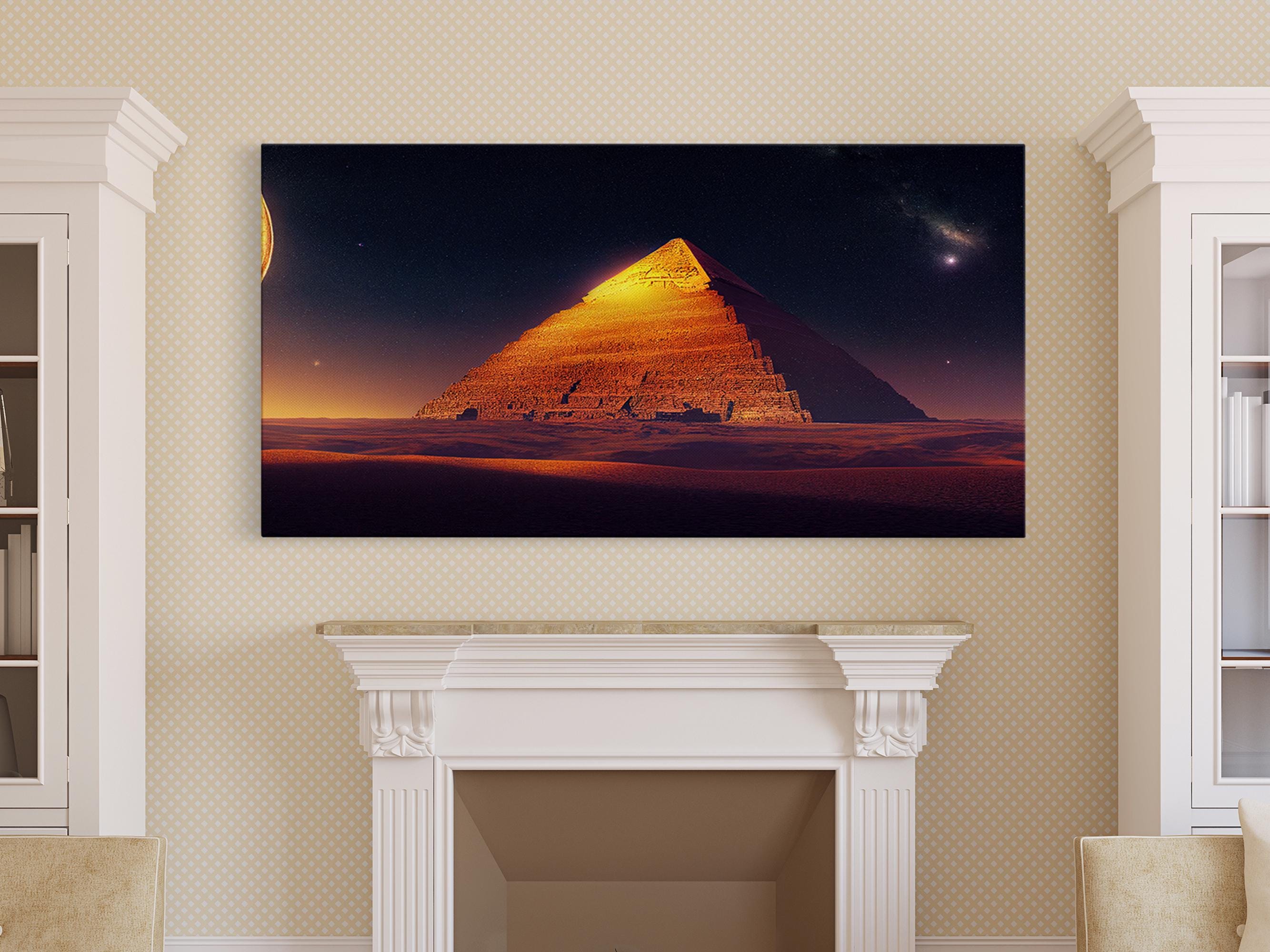 Set Of 10 Wooden Painting Aid Pyramids - Shelter Pyramids For Painting