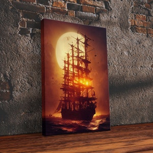 Ghostly Sails Poster Print