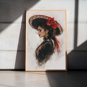 The Matador - Framed Canvas Print - Spanish Style Art - Cultural Home Decor