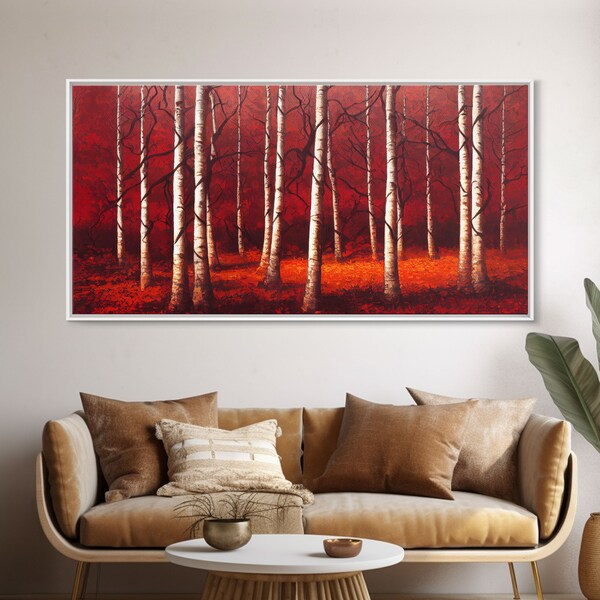 Birch Trees Wall Art Etsy