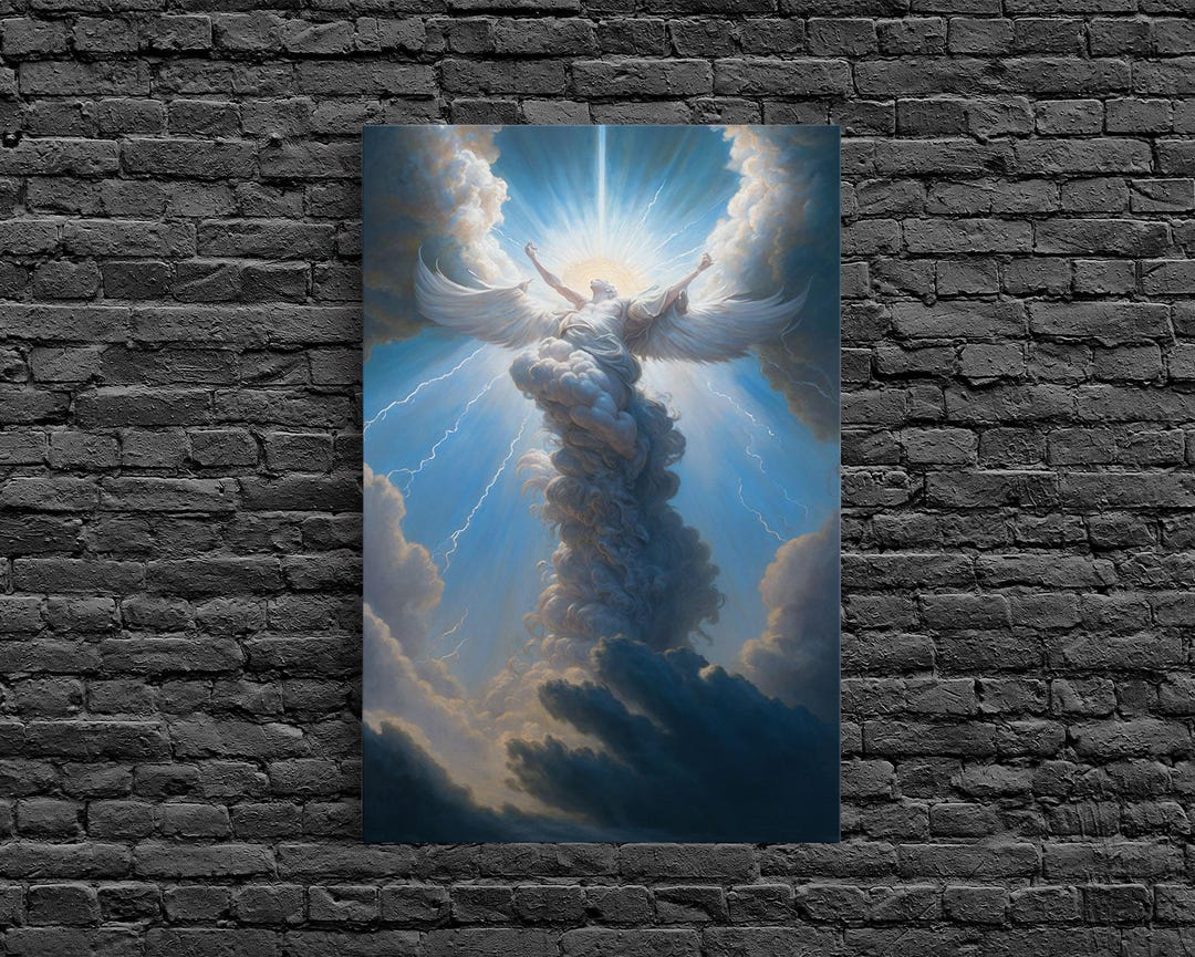 Angel Art, Framed Wall Art, Canvas Print, Angelic Art, Angel Painting ...