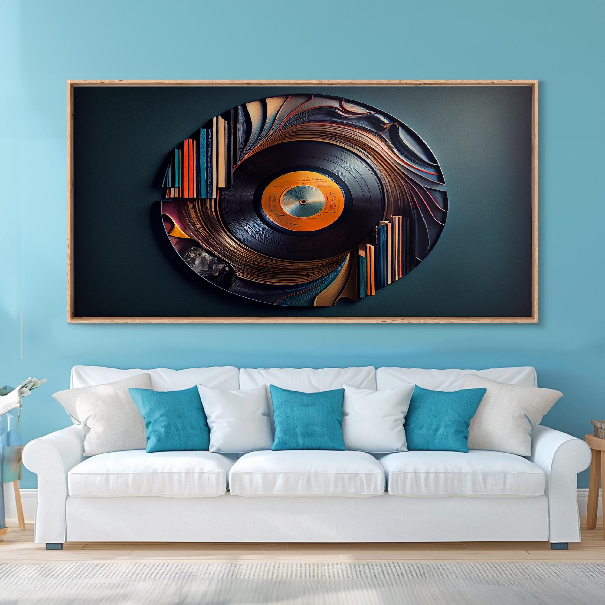 Buy Vinyl Record Wall Art, Music Decor, Vintage Vinyl Abstract