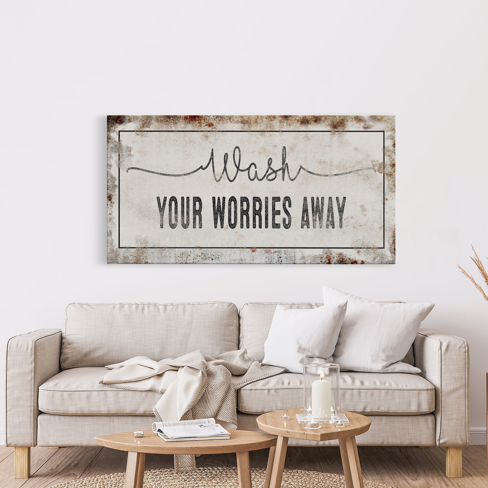 Bathroom Sign Wash Your Worries Away Sign Bath Sign Sign - Etsy