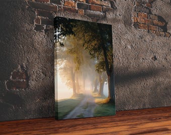 Golden Way - Framed Canvas Print - Christian Art Canvas - Christian Wall Art - Christian Painting - Christian Decor - Christian Art Print