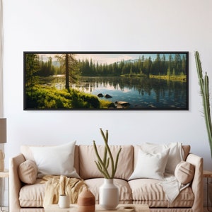Panoramic of Finnish Lapland In Summer, Extra Large Wall Art, Panoramic Wall Art, Panoramic Print, Landscape Photography, Landscape Print