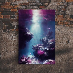 Under The Sea, Coral Reef Art, Framed Canvas Print Bild 18