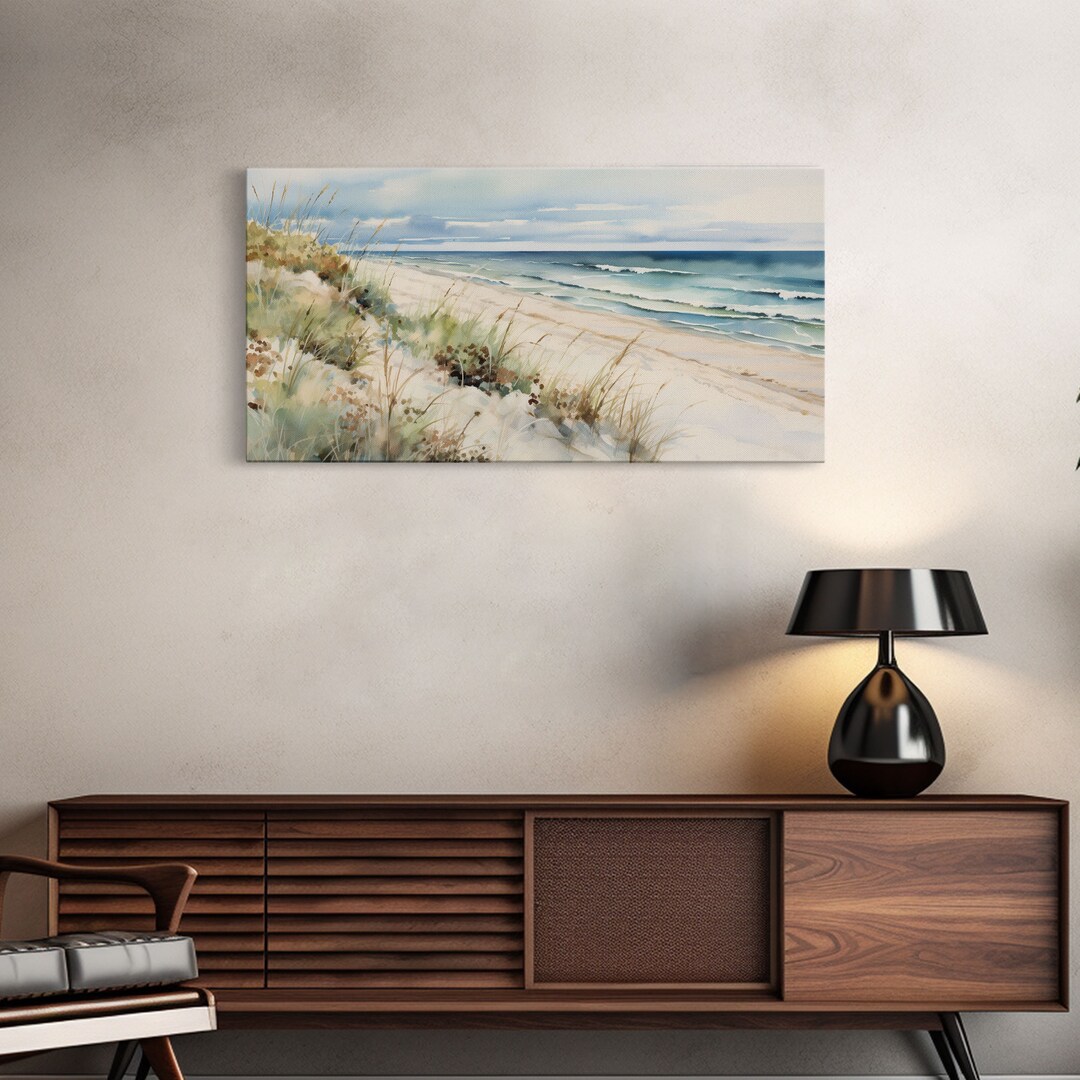 Framed Ocean Art, Beach Wall Art, Canvas Print, Framed Wall Art, Living