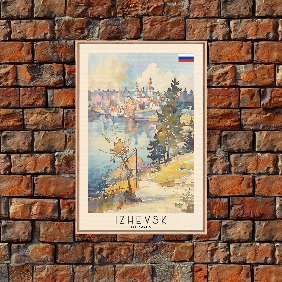Izhevsk Russia Scenic Art Print, Charming City View Canvas Print for ...