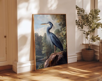 The North Star over a Christmas Village, Framed Canvas Print, Christmas Wall Art, Christmas Home Decor, Christmas Art Print