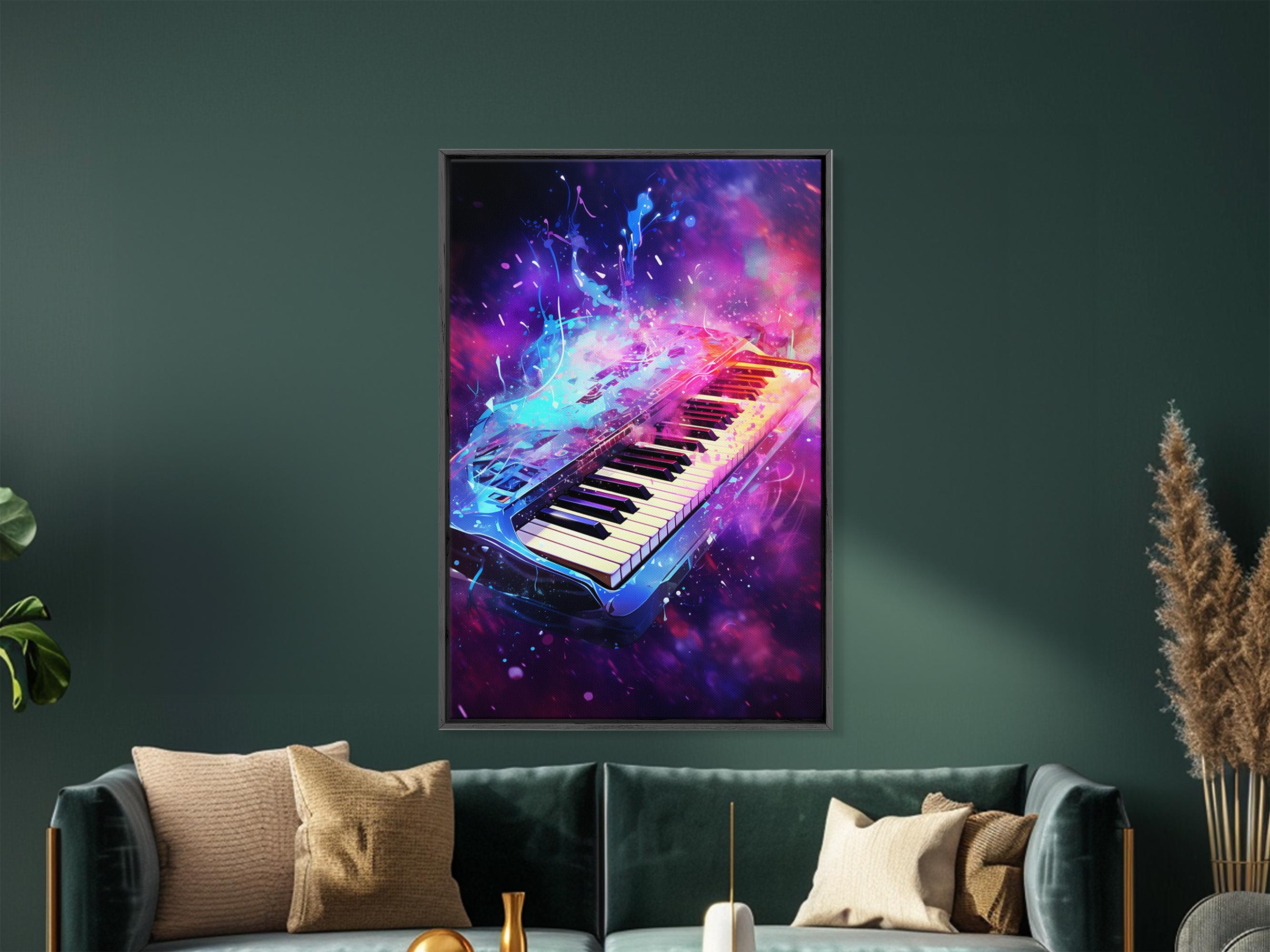アート・デザイン・音楽 Complete Works for Keyboard Instruments5 City Keys - Vibrant Keyboard Canvas Print, Urban-inspired Piano
