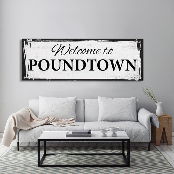 Funny Wall Decor Humor Welcome Sign Wall Art for Living Room Kitchen  Pictures