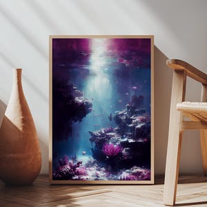 Under The Sea, Coral Reef Art, Framed Canvas Print Bild 14