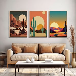 Abstract Colorful Print on Canvas Large 3 Piece Painting Print Framed Wall  Art Set of 3 Prints Orange Blue Wall Art Prints Home Decoration 