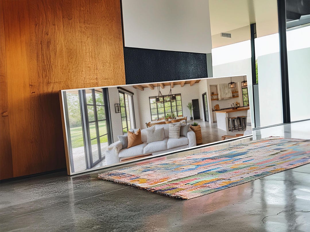 View of [ 1PC 2D Flat Canvas Wall Art] Rustic Farmhouse Decor, 1Pc ... - SHEIN USA