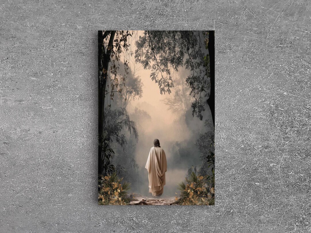 The Wandering Light - Framed Canvas Print - Christian Wall Art - Jesus ...