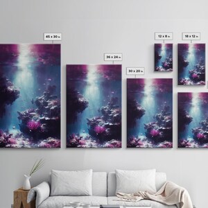 Under The Sea, Coral Reef Art, Framed Canvas Print Bild 8