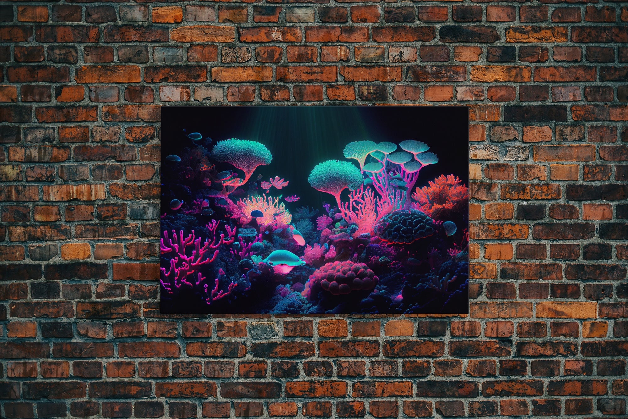 16x24 3-Piece Coral Oil Painting Canvas Set - Bulk Reef Supply