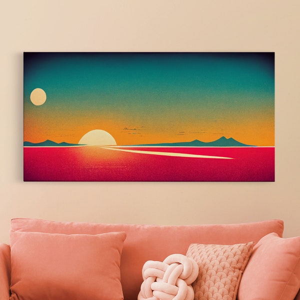 Orange Sunset Art Etsy