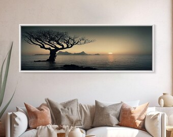 Landscape Wall Art, Mountain Wall Decor, Huge Canvas, Nature Wall Print, Forest Wall Print, Lake Wall Art, Mom's Gift, Livingroom Wall Decor