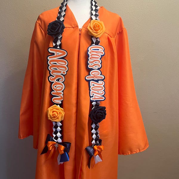 Graduation Lei, Senior Recognition, Class of 2026, Customized Graduation Lei, Gift for graduation, Gift for Senior Night, Senior Recognition