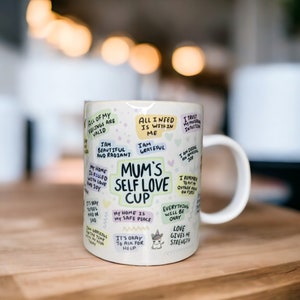 Daily Reminder Mums Self Love Cup, Affirmation Mug, Mother’s Day, Self Love Mug, Positive Vibes Mug, Mindfulness Mug, Affirmations Gift