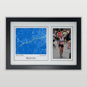 Elke marathonkaart en fotolijst: cadeau voor elke marathonloper