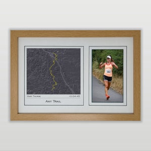 Elke: routekaart en fotolijst: cadeau voor alle trailrunners