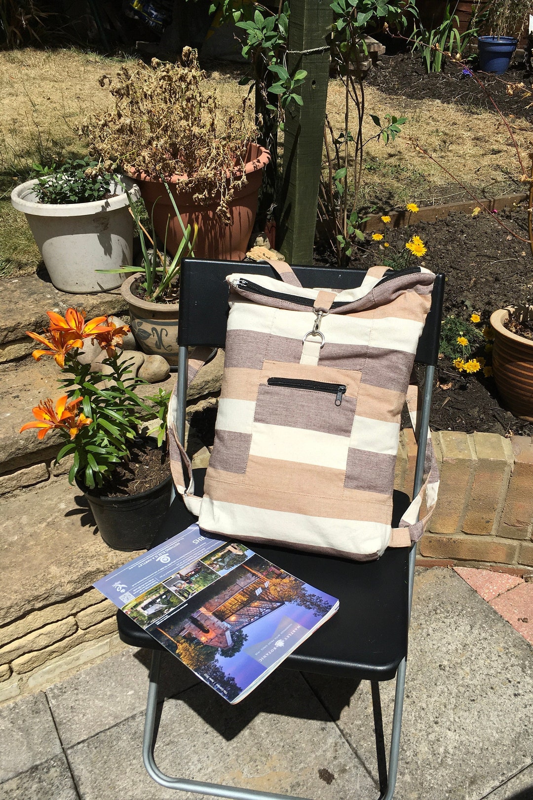 Handloom Cotton Backpack | Lightweight Everyday Rucksack - Etsy
