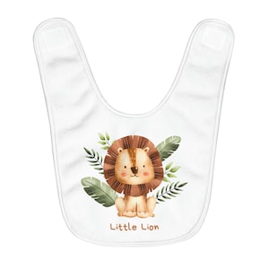 Little Lion Safari Fleece Baby Bib