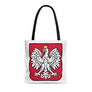 Polish Pride Eagle Coat of Arms Tote Bag - POLSKA