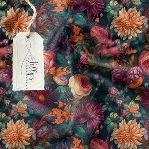 Vintage Floral Seamless Pattern for Fabric and Digital Paper Vintage Flowers Blooming Nature
