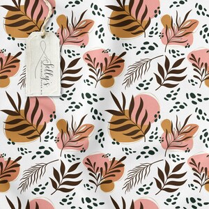 Boho Flowers for Commercial Use, Floral Repeating Seamless Pattern Design, Repeating File, Tiling Designs, Paper, Fabric