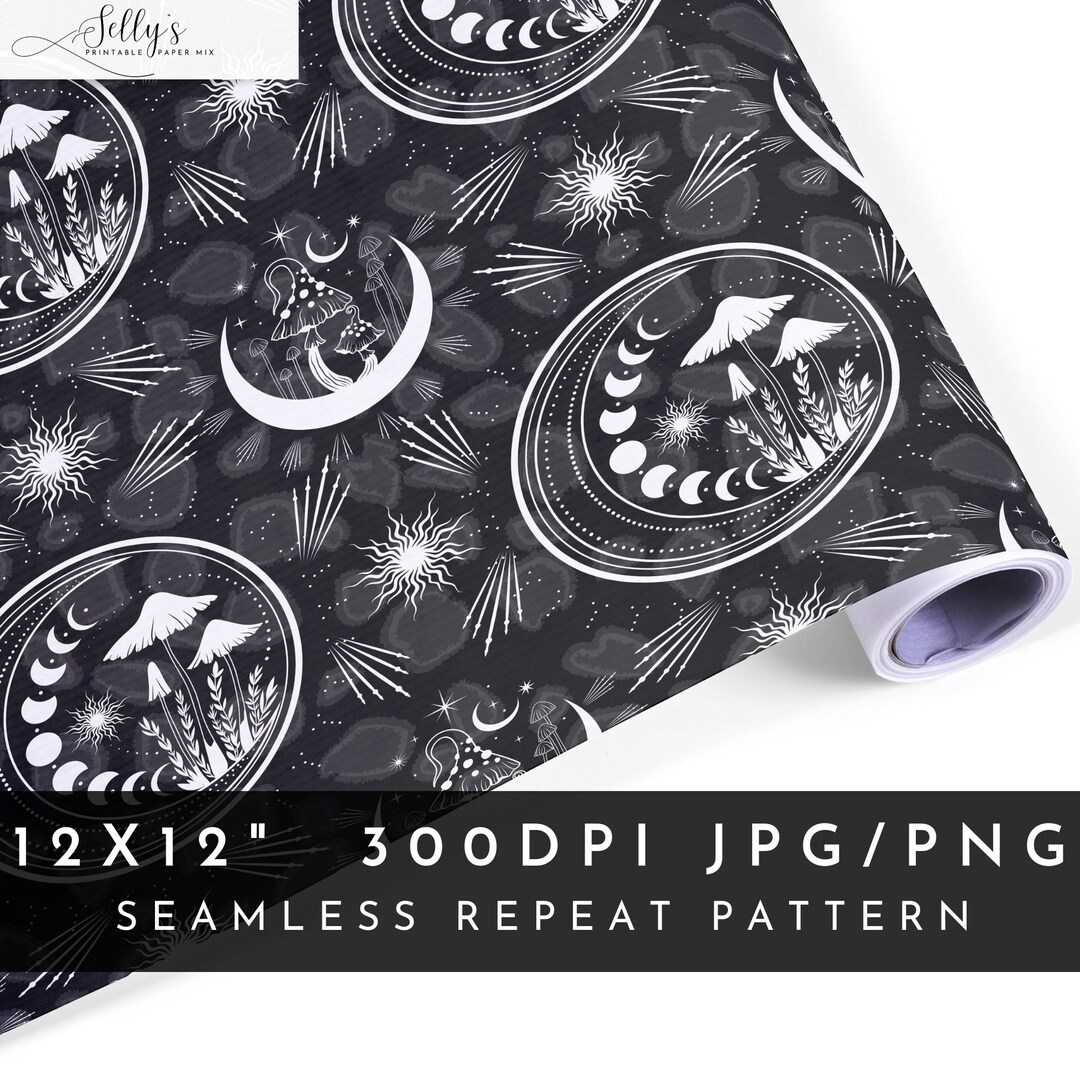 Cosmic Galaxy Digital Paper, Outer Space Seamless Pattern for Fabric ...