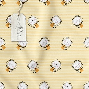 INSTANT DOWNLOAD -  Lion Baby Seamless File Repeating Pattern for Fabric