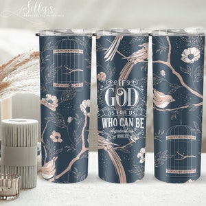 Tumbler Wrap with Scripture Jesus Faith Quote Religious Floral Seamless Sublimation Design Downloads - Skinny Tumbler 20oz Design - PNG 2022