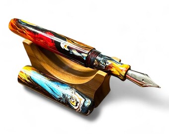 Painted Desert- Barrington Model - Handmade Artisan Fountain Pen