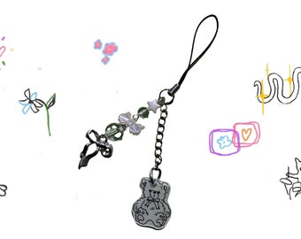 Teddy Bear Stayc Phonecharm | Handykette | Handyschlaufe | teddy bear | Erdbeere | fairycore kawaii cute plushie kpop