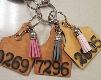 Mustang ID Personalized Key Chain with Clip