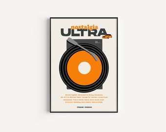 Nostalgia Ultra Frank Ocean Vinyl Album Poster Print Vintage