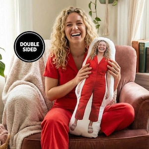 Personalized Pillow: Quirky Head or Full-Body Design - Soft & Funny
