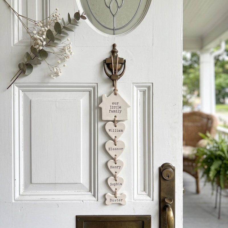 Family clay wall decor