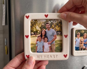 Personalised Frame Magnet, Custom Photo Fridge Magnet Gift