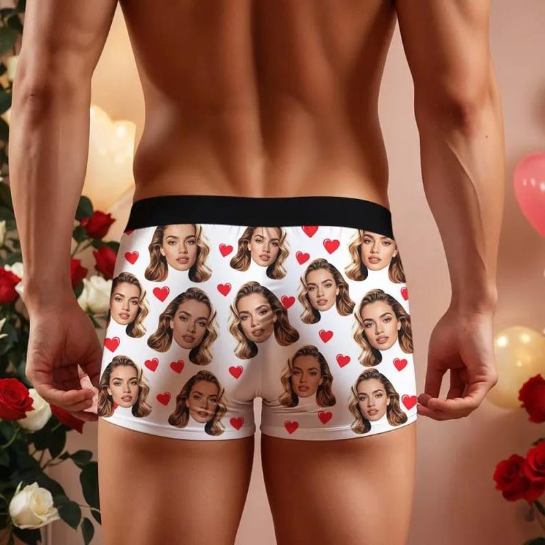 Boxer personalizzati con foto: slip boxer personalizzati con foto, un regalo divertente immagine 19